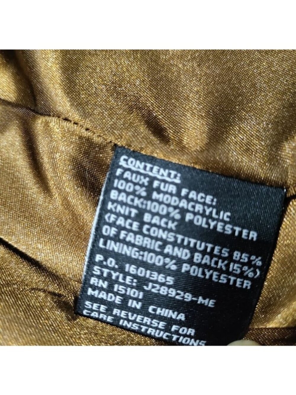 Jones New York Lux Brown Faux Fur Coat Hook Closure Hooded Coat Women's Size 1X - Picture 4 of 16